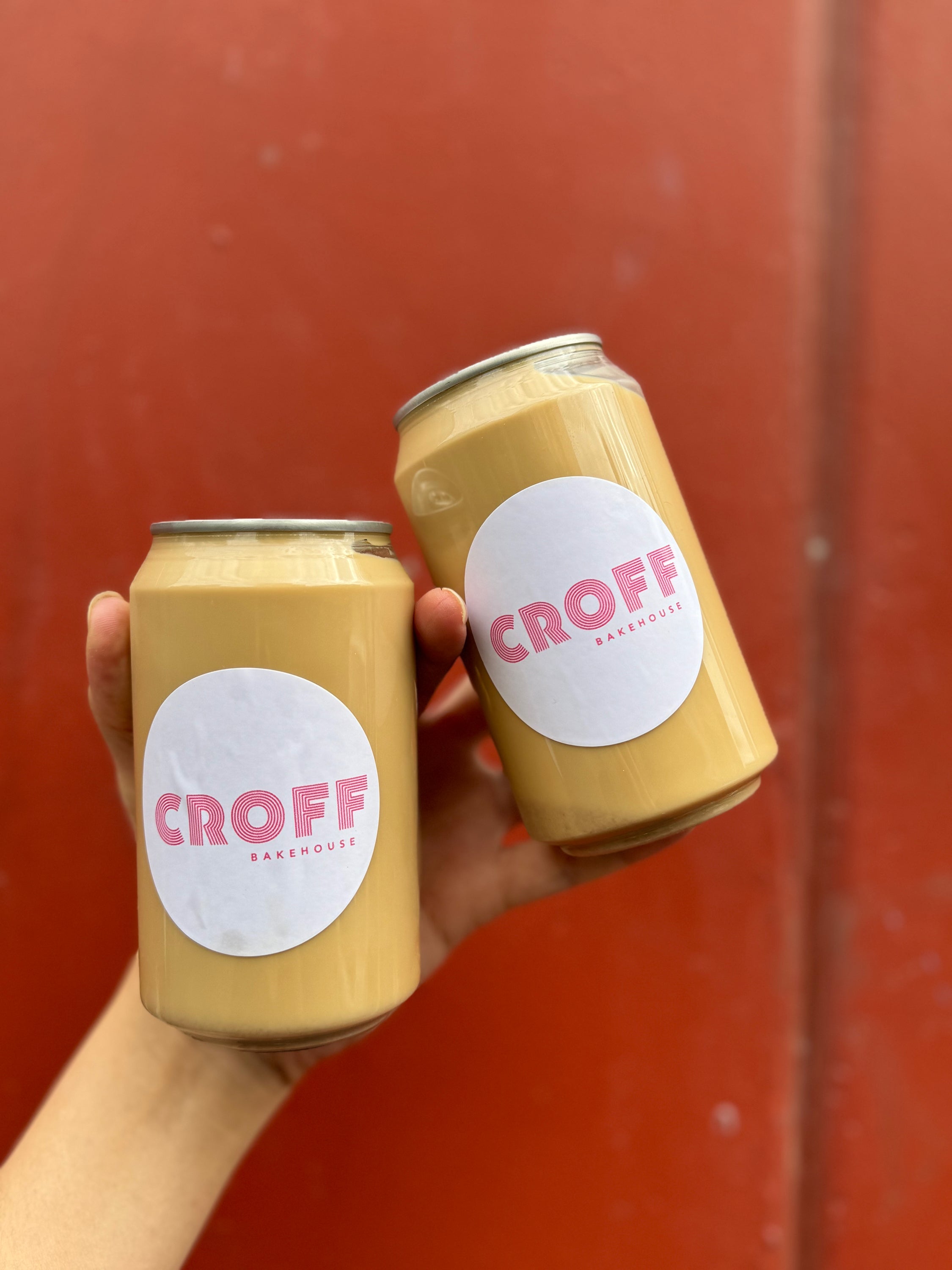 Oat Milk Raspberry Candy Cold Brew Can Croff Bakehouse